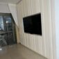 wood cladding tv wall white