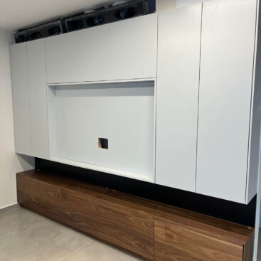white wood cladding for tv